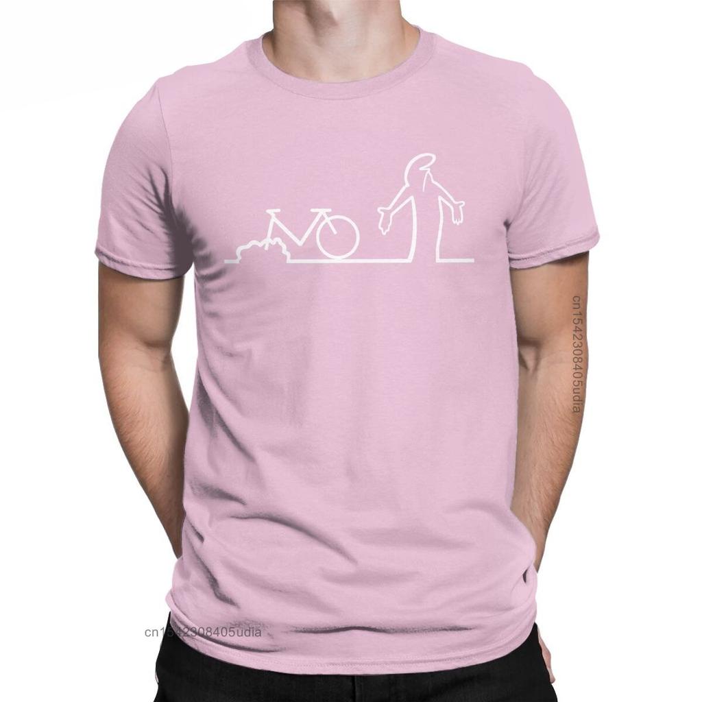 Herren T-Shirt La Linea Bike Erstaunliche Baumwoll-T-Shirts Übergroße Grafik-T-Shirts Vintage Erwachsenen-Print Grafik-T-Shirt für Herren