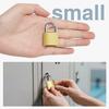 Golden Heavy-Duty Keyed Padlocks with Keys - 33mm Large Locks, Secure Locker Locks for Backpacks, Luggage, School Gym Lockers