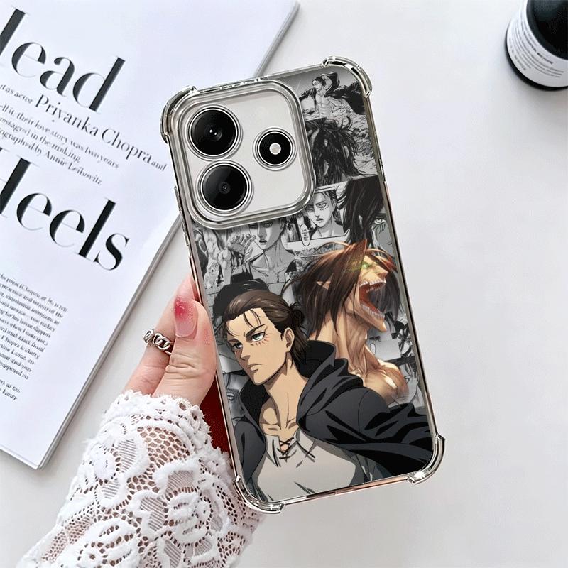

A-Атака Титанов Аниме Мягкий Чехол Для Телефона Для Xiaomi Redmi Note 14 15 Pro Plus 13 12 11S 11T 5G 10 9S 9 Покрытие Защита От Падения Fundas Redmi Note 13 4G