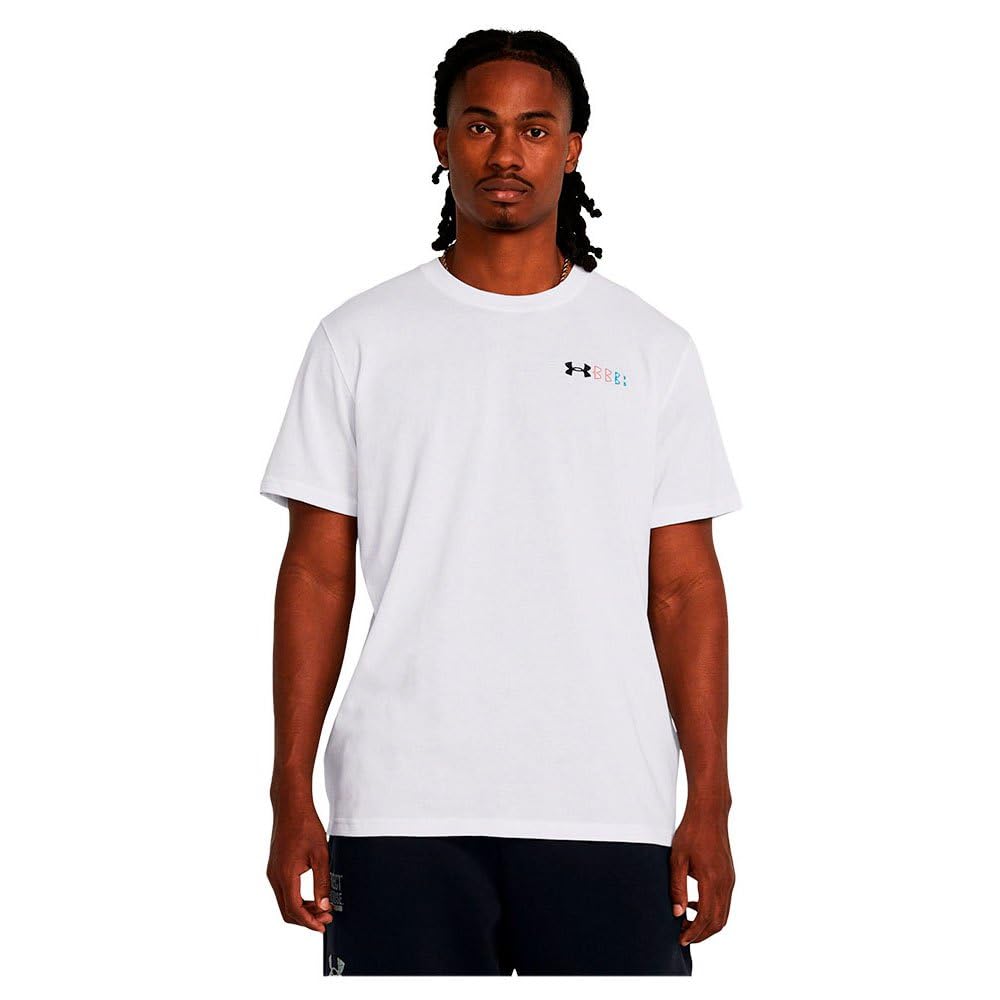 

Under Armour UA HW LC LOGO REPEAT SS White Black XL /