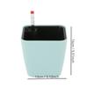 Mini Square Plastic Planter With Self Watering System For Succulents And Small Plants