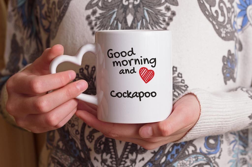 Cockapoo, Cockerpoo, Cockerdoodle - Cup with a Dog, Adorable Cup with a Heart-shaped Handle, Universal Gift from the Art-Dog Brand