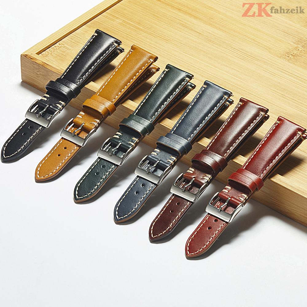 Curele de ceas din piele naturală de vițel Maro Curea de ceas 20mm 22mm 24mm Curea smartwatch Negru Accesorii ceasuri