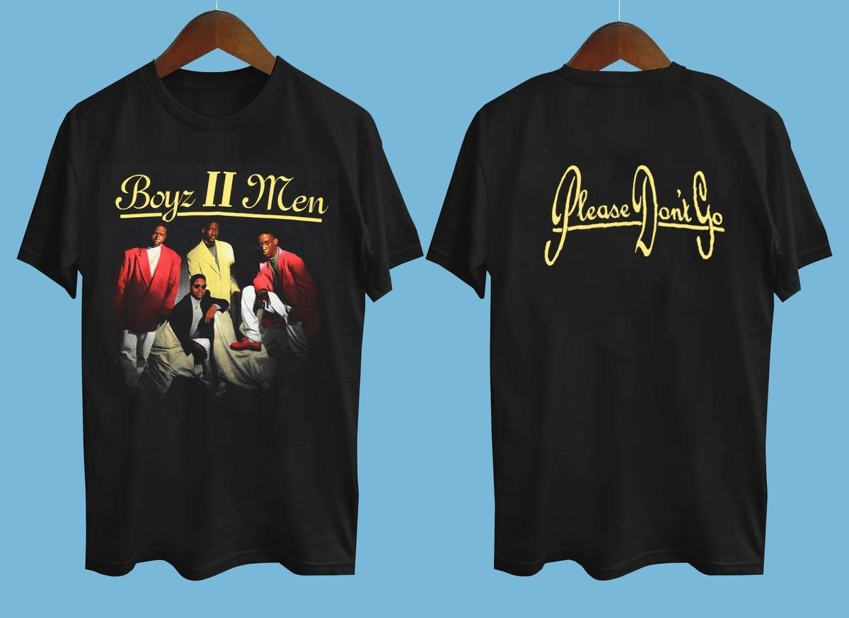 Boyz II Men T-Shirt Please Don t Go Short Sleeve Black All Size Shirt 24D243 XXXL