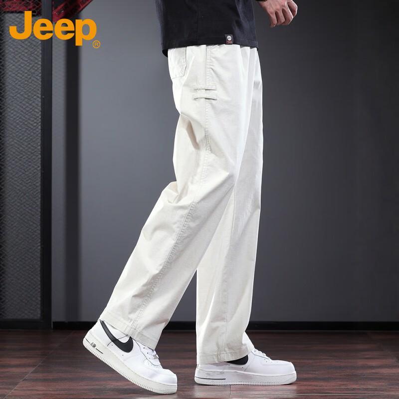 Jeep Men's Casual Loose Straight-Leg Pants