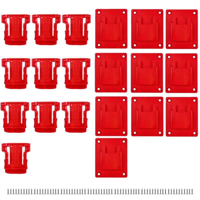 

10PCS Universal Tool Holder and Battery Organizers Suitable for Series with Secure Mounting and Plastic Construction 1