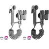 Multiunctional Handheld Bidet Sprayer Set For Toilet With Double Control Valves & Hand Shower Attachment Simple Installs