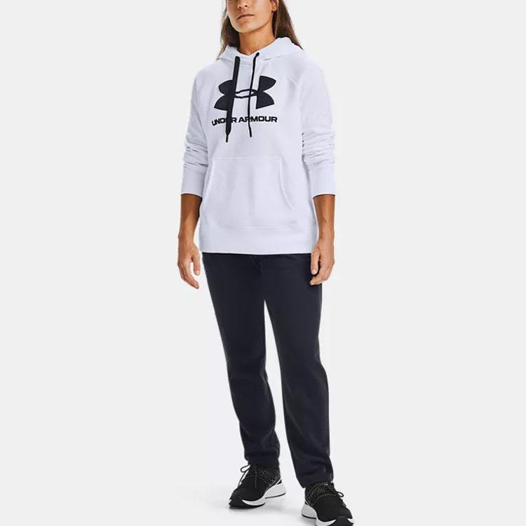Under Armour Casual Training Hoodie Women Hoodies White 1356318-100