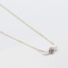 OR D`OR [925 silver] Two-tone daisy mini pearl necklace