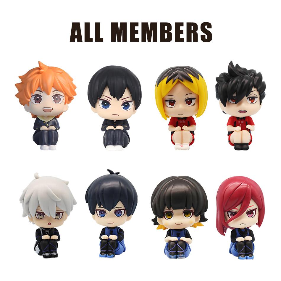Anime Figures Jujutsu Kaisen Haikyuu!! Shoyo Hinata Action Figures PVC Tobio Kageyama Toys for Children Collector Haikyu Model B