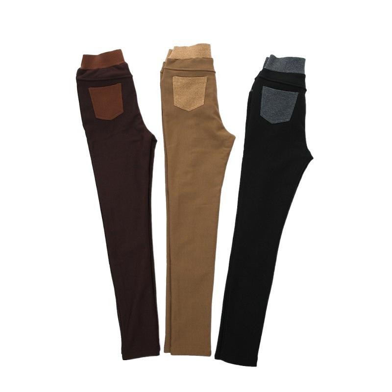 Women Pencil Pants High Waist Skinny Thick Velvet Warm Winter Leggings Jeggings Legins Trousers Cute