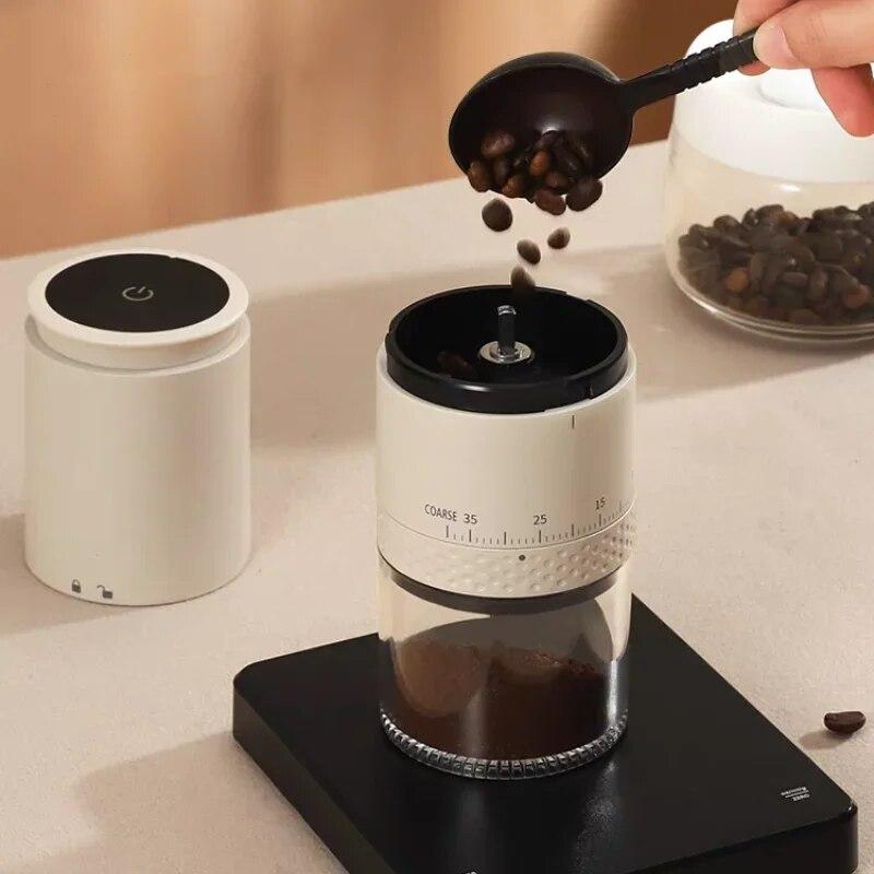 Electric Coffee Bean Grinder, Rechargeable & Automatic, Portable Coffee Grinder