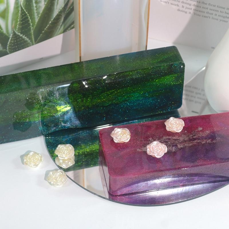 DIY Storage Tray Mold Jewelry Organizer Resin Mould for DIY Craft Trinket Dish