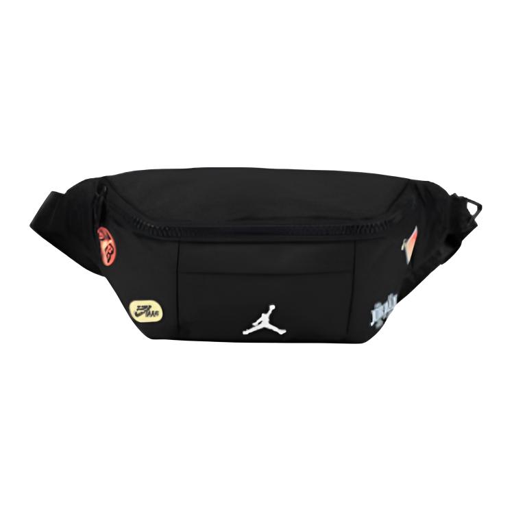 Jordan Simple Large Capacity Polyester Waist Bag Unisex Waist Bag Black JD2613102GS-002 Jet Black
