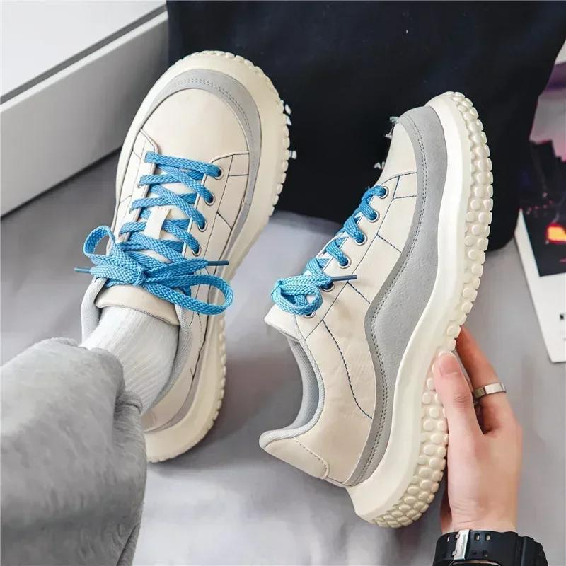 

2025 Men Canvas Shoes Casual Shoes Street Fashion Youth Flat Skate Shoes Sneakers Loafers New Summer Breathable Comfortable Wild 44 білий