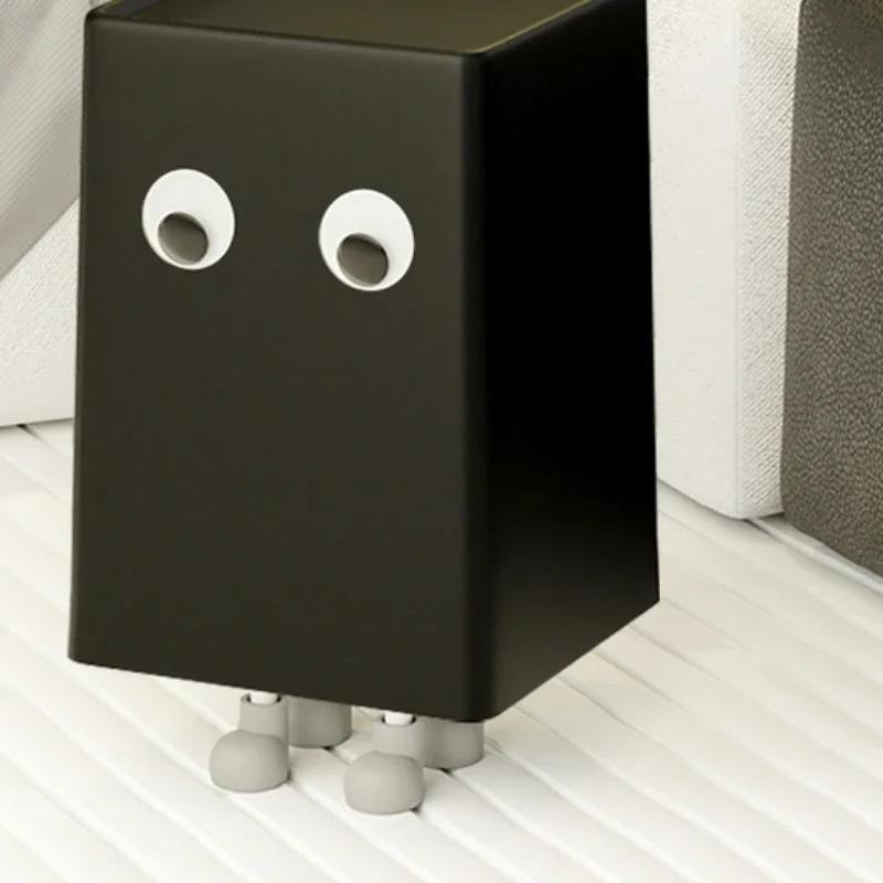 

Мусорное ведро Бытовое Красивое Гостиная Мультяшный Милый Стиль Качающаяся крышка Корзина для бумаги Кухня Ванная комната Большая Корзина для мусора S