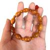 Taihang Cypress Olive Beads Mala Bracelet 1.2x1.7 with 0.6 Spacer Beads for Men & Women