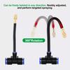 8mm Adjustable Misting Nozzle 360 Degree Bendable Spray Head for Garden Irrigation Greenhouse Humidification Micro Irrigation Sprinkler Parts