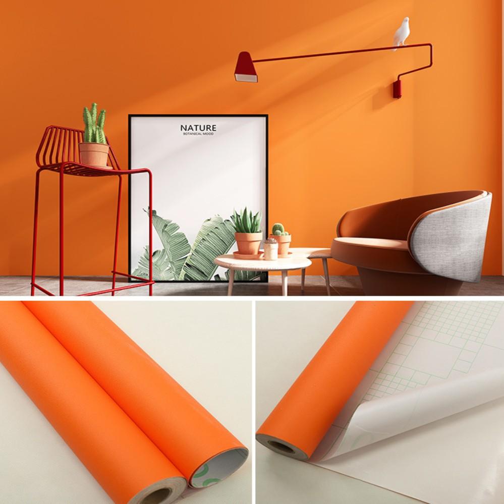 Matte PVC Waterproof DIY Self Adhesive Vinyl Wallpaper Kitchen Cabinet Desktop Contact Paper Wall Sticker Home Decor Wall Roll