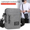 Large Capacity Men's  Crossbody Bag Solid Color Small Square Bag Business Shoulder Bag  Outdoor