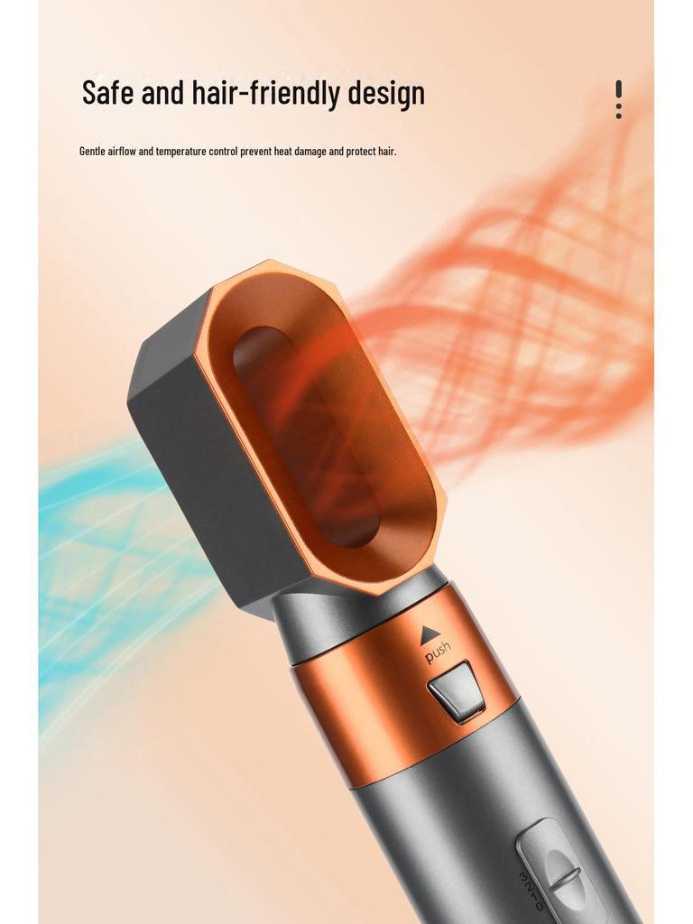 New 5-in-1 Multifunctional Hair Tool: Hot Air Brush, Automatic Curler, Curling Iron, Straightener.