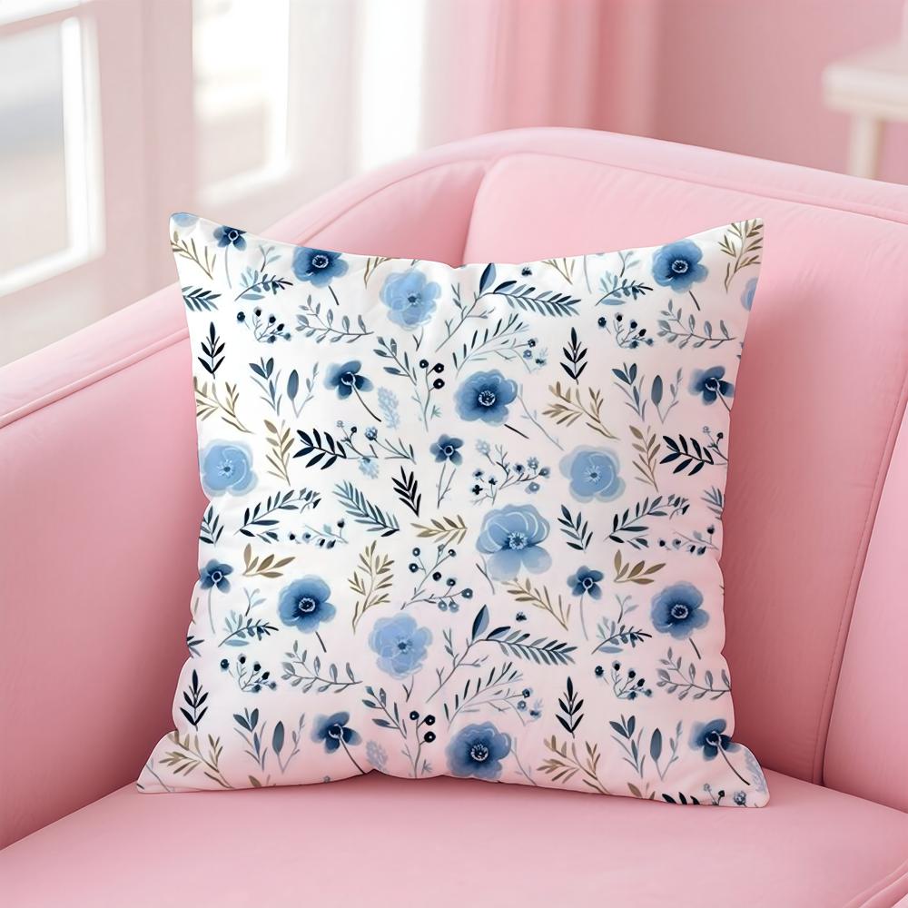 

Fashion Small Florals Cushion Cover Premium Comfort Reversible Pillow Cove -Two in One Design for Any Room & Car Interior 30cmx30cm