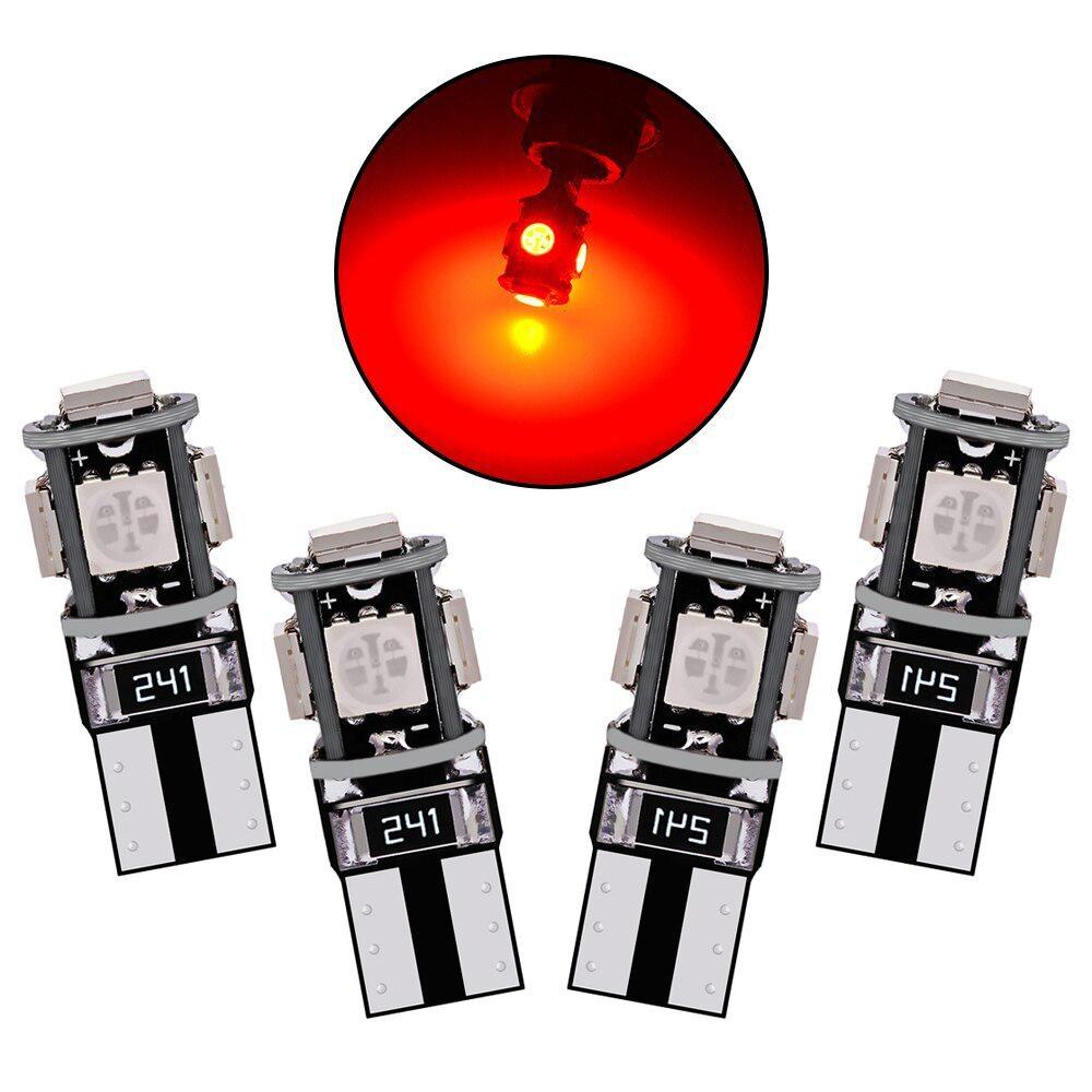 Canbus Weiß Blau Rot Gelb Grün T10 5smd 5050 Led Auto Licht W5w 194 241 Fehler Glühbirnen