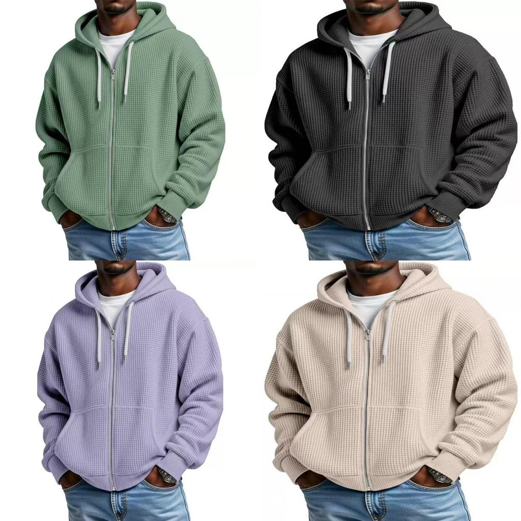 Hoodie Mens Casual Sweatshirt With Thick Polyester Fabric For Winter Comfort