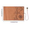 1 PCS Retro Treasure Map Roll Pencil Case PU Leather Big Capacity Pen Bag Makeup Brush Pouch Pencilcase School Stationery Supplies