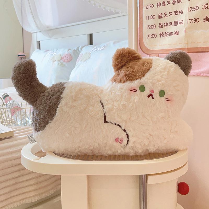 

Cute cute cat throw pillow plush toy doll kitten doll home pillow cushion doll 40*25cm（0.4kg）