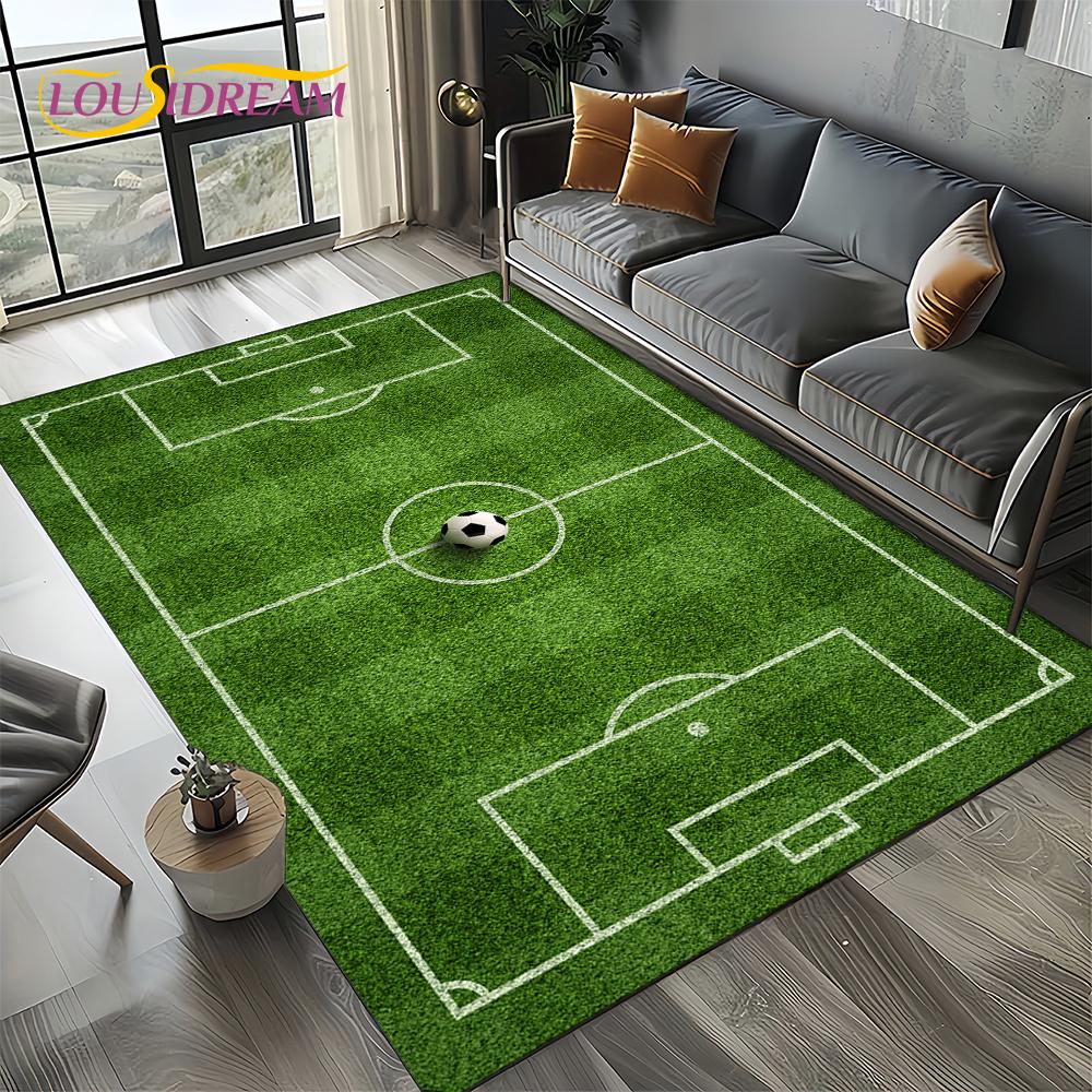 27 Style Football Field Soccer Sport Carpet Rug for Living Room Bedroom Home Sofa Decoration,Kids Area Rug Non-slip Floor Mat
