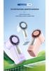 New T240 Pocket Turbo Fan: USB, High-Speed, Digital Display, 100 Gears, Candy Color, Portable.
