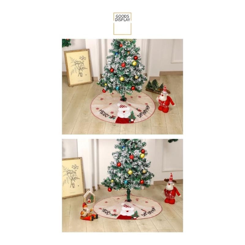 Easy Setups Holiday Tree Skirt In Multiple Sizes Feature Soft Polyester Materials And Secure Fit