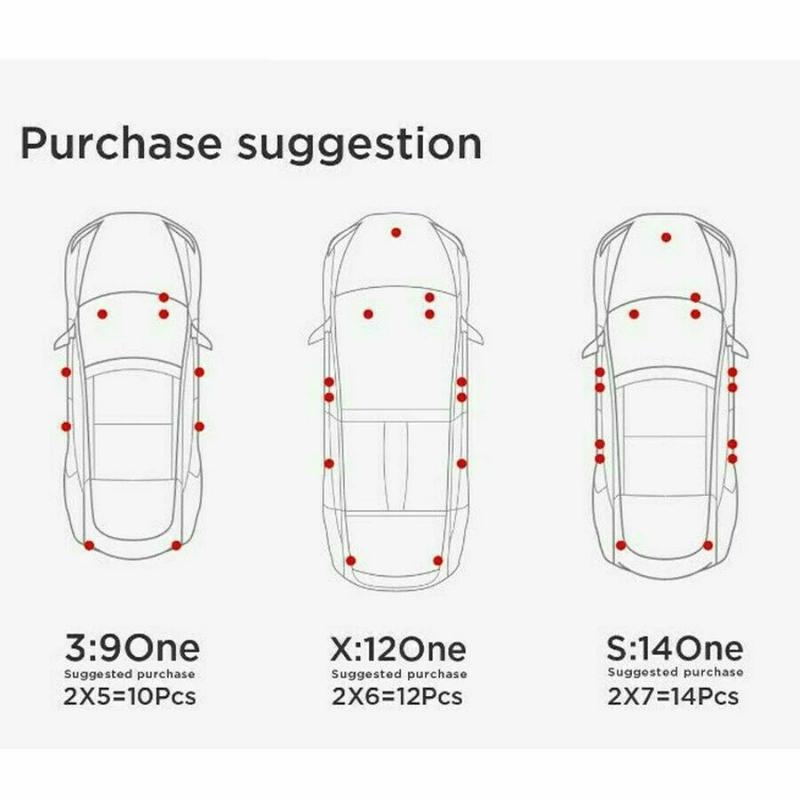 2/4 Pcs For Tesla Model 3 X S Easy Plug Replacement LED Interior Lamp Car Bright Light Bulbs Kit Trunk Frunk Auto Decor