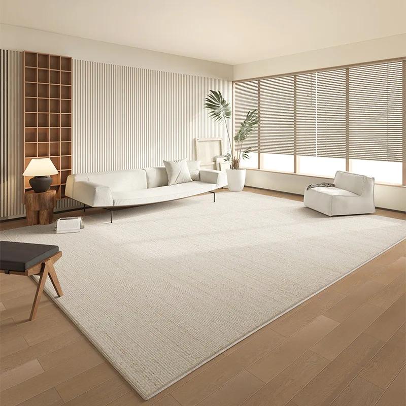 

Крем Ветряной Имитация Кашемира Стиранный Ковер для Пола Водонепроницаемый и Нескользящий Домашний Коврик Гостиная Большой Ковер для Спальни 140*200cm