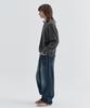 EZIO Fluffy Angora Round Knit_Charcoal