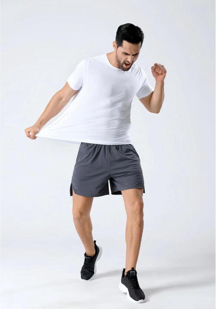 Herren Schnelltrocknendes Sommer Sport T-Shirt - Rundhals, Kurze Ärmel, für Laufen & Fitness im Freien.
