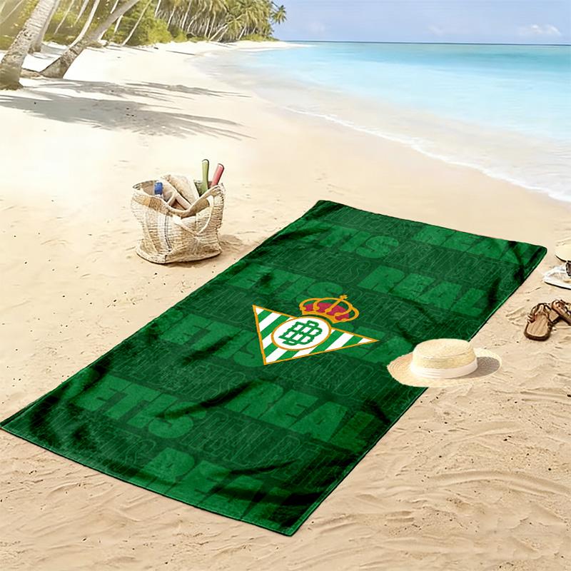 Real Betis Balompié Print Beach Towel, Large Soft Quick Dry Towel for Beach Camping Swimming