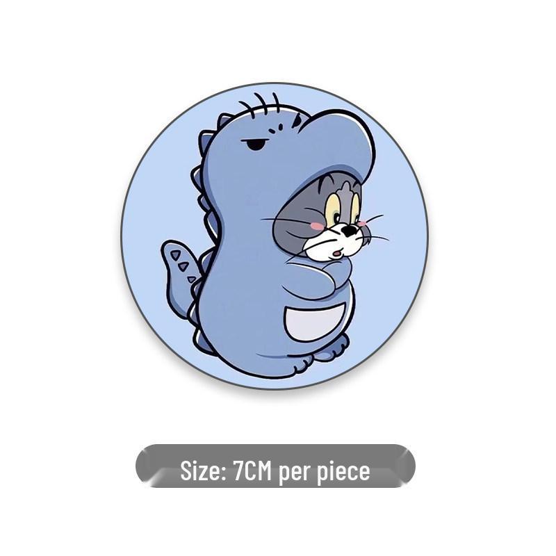 Car Cup Coaster: Universal Anti-slip Door Slot Mat - Cute Cartoon Interior Decor