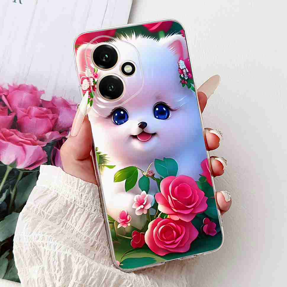 For Honor 400 5G 6.55" Case DNY-NX9 Cartoon Cat Girl Love Soft Silicone TPU Cover For Huawei Honor 400 Global Phone Cases Bumper
