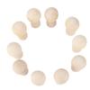 10pcs Mushroom Decor Cute Shape DIY Paintable Small Wooden Crafts for Preschoolers Kid