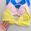 and American Hanging Neck Thin Drawstring DFY Sports Underwear Beauty Back Women Can Be Worn outside Comfortable Large Backless Breathable Fitness Bra