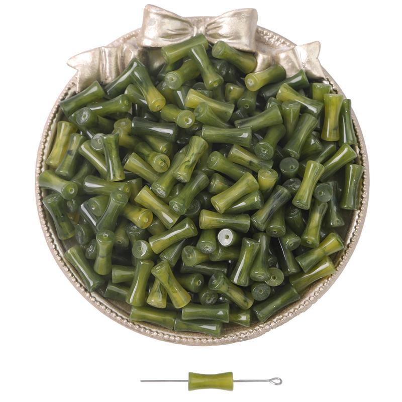 5/10Pcs Style Chinois Rétro Polyvalent Résine Bambou Joint Perles Pour COLLIER À FAIRE SOI-MÊME Bracelet Boucles D'oreilles Fabrication De Bijoux Artisanat Accessoires