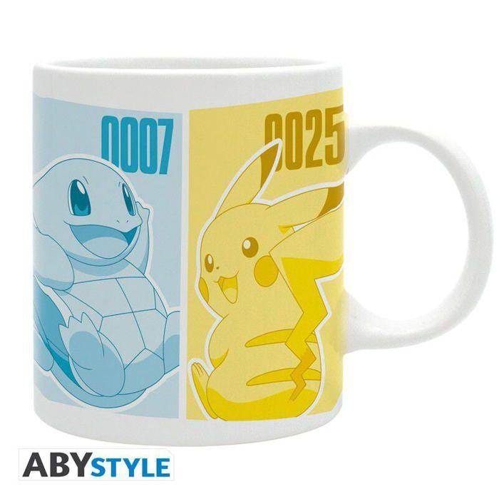 Tasse - ABYSSE CORP - Pokemon Starters - Porcelaine - 30 cl - Compatible lave-vaisselle