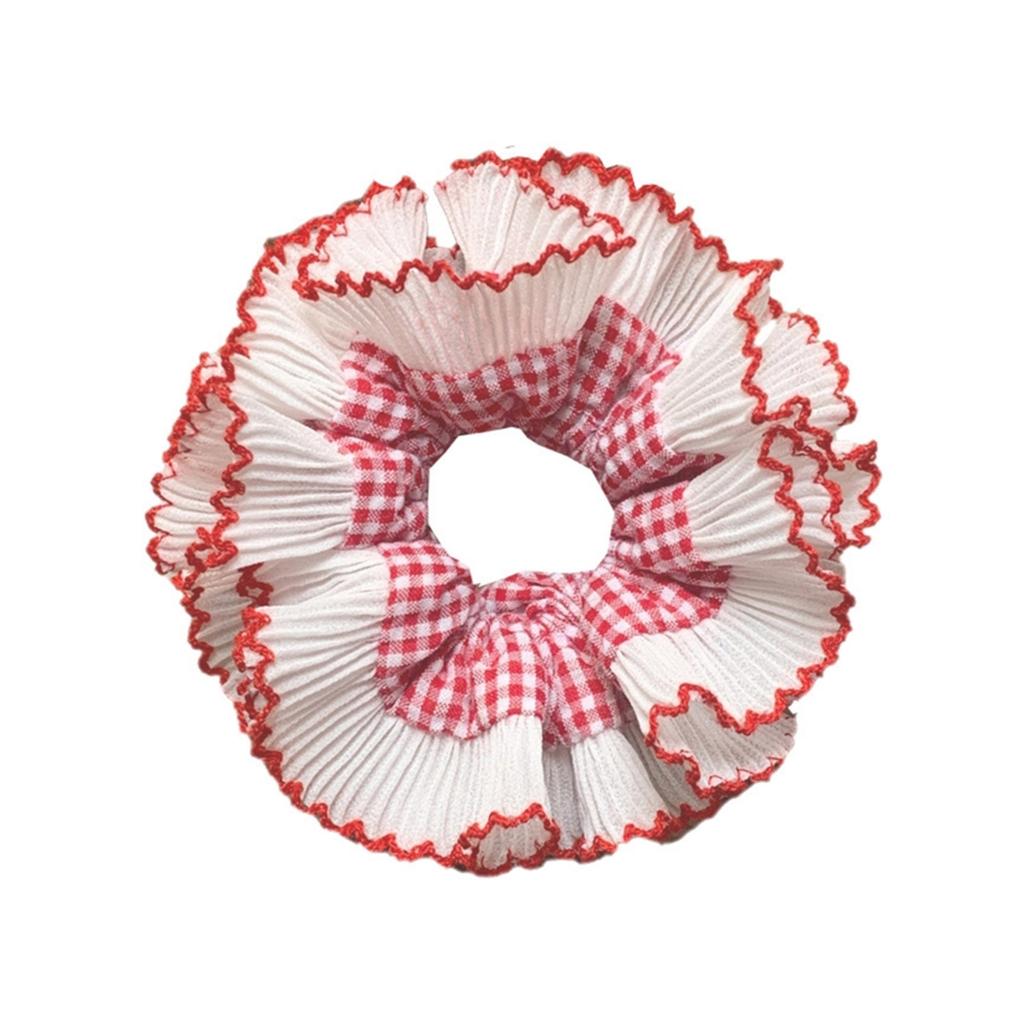 Vintage Lace Hair Scrunchies Thick Updo Oversized Hair Scrunchy Elegant Donuts Hair Rope Scrunchy Women Ponytail Holder
