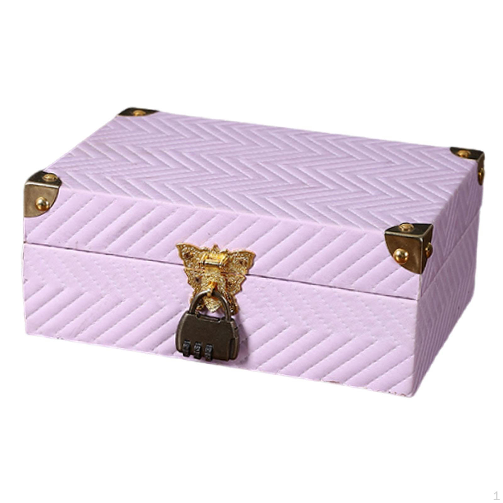 

Multifunctional Storage Box with 3 Digital Locks, Jewelry Box, Desk Organizer for Kitchen Counter Style A