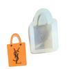Stampo in Silicone per Borsa Stile Designer per Fai da Te Giocattolo Spremibile, Candele, Resina, Gesso e Cioccolato