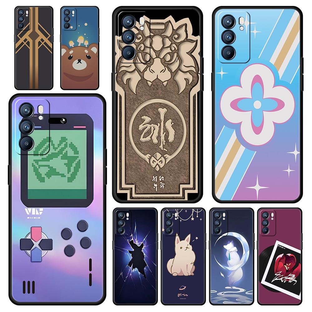 Case For Oppo A54 A53 A52 A9 A15 A95 A17 A16 A76 A74 Find X6 X5 Reno8 Reno7 Reno6 Pro 5G Cover Honkai Star Rail Game Same Style