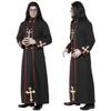 Cosplay halloween traje de mascarada escuro cosplay horror jesus padre traje de padre túnica
