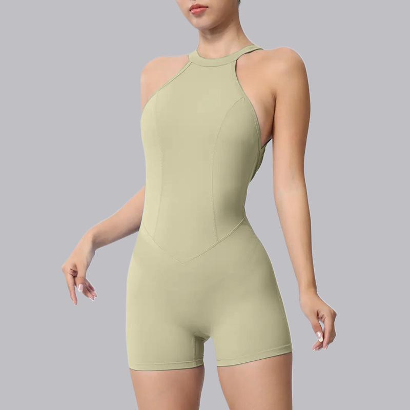 New Backless Tight Sport Bodysuit for Running, Fitness, Swim, and Yoga.
